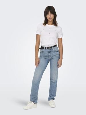 Only Onlketty Life S/s O-neck Top Jrs Noos T-shirts Bright White Cherries Only Onlketty Life S/s O-neck Top Jrs Noos T-shirts Bright White Cherries