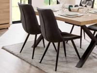 Set van 2 stoelen MARNOIX zwart - thumbnail