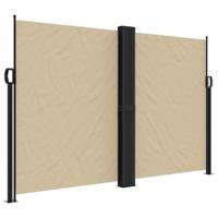 VidaXL Windscherm uittrekbaar 160x1000 cm beige - thumbnail