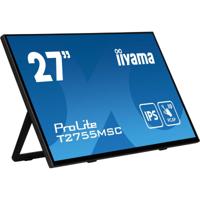 iiyama ProLite T2755MSC-B1 computer monitor 68,6 cm (27") 1920 x 1080 Pixels Full HD LED Touchscreen Tafelblad Zwart - thumbnail