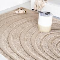 By-Boo Vloerkleed 'Maze' 200 x 300cm, kleur Beige - thumbnail