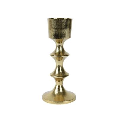 Kandelaar alu d12,75h30,5 cm goud Decoris - Decoris