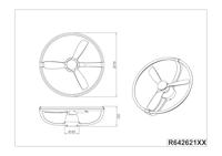 Trio Leuchten Plafondventilator Stockholm Ø 74 cm zwart - thumbnail