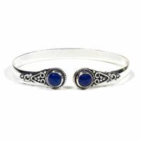 Edelsteen Armband Lapis Lazuli Ronde Steen - thumbnail