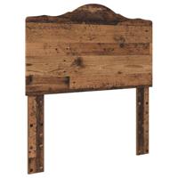 Bedframe met hoofdeinde Oudhout 90 x 200 cm Bewerkt hout - thumbnail