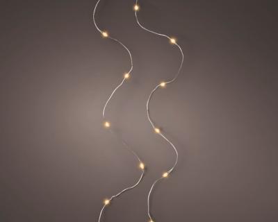 Micro LED string BO l95 cm zilver/klassiek warm kerstverlichting Lumineo - Lumineo Micro LED string BO l95 cm zilver/klassiek warm kerstverlichting Lumineo - Lumineo