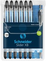 Schneider Schreibgeräte Kugelschreiber Slider Basic XB Rave 6er Etui + Slider Rave XB schwarz 151276 Balpen 6 stuk(s) - thumbnail