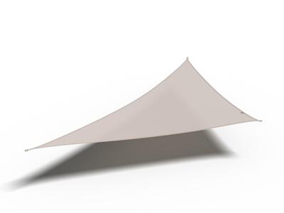 Platinum | Coolfit Schaduwdoek Driehoek 90° 400 x 400 x 570 cm | Greige