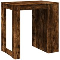 Bartafel 102x70x103,5 cm bewerkt hout gerookt eikenkleurig - thumbnail