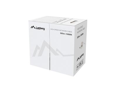 Lanberg LCU6-12CU-0305-S netwerkkabel 305 m Cat6 U/UTP (UTP) Grijs