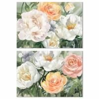 Schilderij DKD Home Decor Blommor (90 x 2,5 x 60 cm) (2 Stuks) - thumbnail