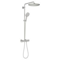 Grohe Rainshower SmartActive 310 douchesysteem rond thermostatisch hoofddouche Ø31cm en handdouche Ø13cm supersteel 26836dc0 - thumbnail