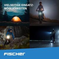 FISCHER FAHRRAD Fietsverlichtingsset LED werkt op batterijen Zwart - thumbnail