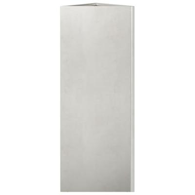 VidaXL Plantenbakken 2 st driehoek 30x26x75 cm roestvrij staal