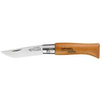 Zakmes Opinel nº3 Koolstofstaal beukenhout 4 cm - thumbnail
