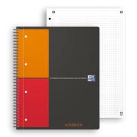 Oxford 100104329 Collegeblok Grijs, Oranje, Rood DIN A4+ Geruit Aantal paginas: 80 - thumbnail