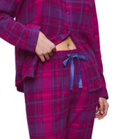 Triumph dames pyjama Katoen - Boyfriend Fit - Doorknoop katoene pyjama met lange mouwen - thumbnail