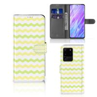Samsung Galaxy S20 Ultra | Telefoon Hoesje | Waves Yellow - thumbnail