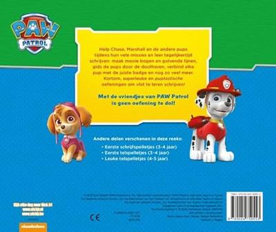 Deltas Paw patrol - leuke schrijfspelletjes (4-5 jaar)