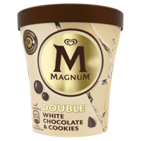 Magnum Pint IJs Double White Chocolate & Cookies 440ml bij Jumbo - thumbnail