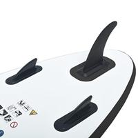 Stand-up paddleboard opblaasbaar zwart en wit - thumbnail