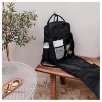 Luiertas - TINO - Rugzakvorm - Gewatteerd - Zwart - thumbnail