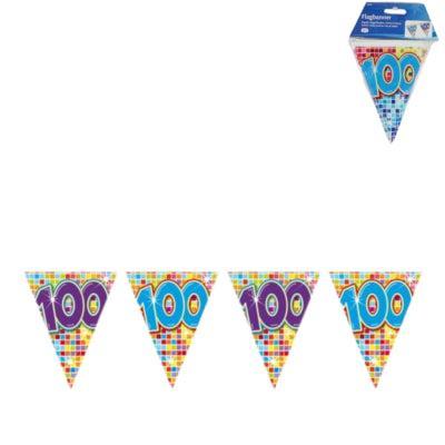 Folat mini vlaggenlijn 100 jaar 3 meter | 24 stuks