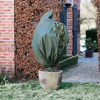 Nature - winterhoes - 200 x ø150cm - groen - afdekhoes - met rits