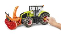 Bruder Claas Axion 950 met sneeuwkettingen en sneeuwblazer 1:16 - thumbnail