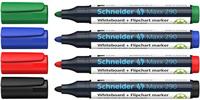 Schneider Schreibgeräte Maxx 290 129094 Whiteboardmarker Zwart, Rood, Blauw, Groen 4 stuk(s) - thumbnail
