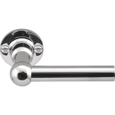 Formani FERROVIA FVL85/40 deurkruk L-model ongeveerd op rozet - gepolijst RVS