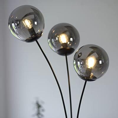 Just Light Zwarte vloerlampBig Widow 3-lichts - 14603-18