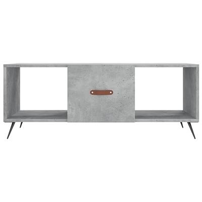 Salontafel 102x50x40 cm bewerkt hout betongrijs