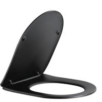Xellanz Nibiru Toiletzitting - Softclose en Quick Release - Mat Zwart - thumbnail