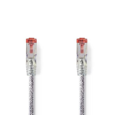 CAT6 S/FTP-Netwerkkabel | RJ45 Male - RJ45 Male | 0,5 m | Transparant