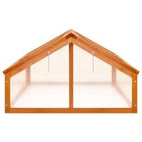 VidaXL Broeikas 114x80x50 cm vurenhout bruin - thumbnail