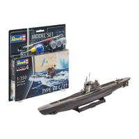 Revell modelbouwpakket - german submarine type vii c/41 1:350 - 35dlg. - incl. basiskleuren verf - thumbnail
