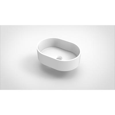 Arcqua Case waskom - 40x28cm - Ovaal - Cast marble Wit Mat WAS114045 Arcqua Case waskom - 40x28cm - Ovaal - Cast marble Wit Mat WAS114045