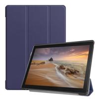 3-Vouw sleepcover hoes - Lenovo Tab E10 - Blauw - thumbnail