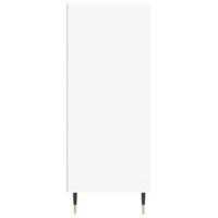 Hoge kast 57x35x90 cm bewerkt hout wit - thumbnail