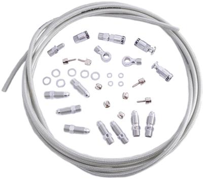 Quaxar remslang kit "sherman" br. line kit sherman silver 3000mm