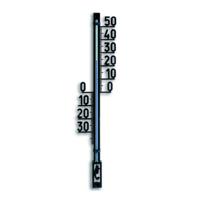 Buitenthermometer kunststof zwart 27.5 cm - thumbnail