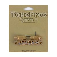 TonePros TPFR Gold Metric Locking TOM Style Bridge met roller saddles - thumbnail