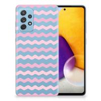 Samsung Galaxy A72 | TPU bumper | Waves Roze - thumbnail