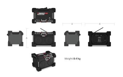Perfectpro RH4 Rockhart 230V DAB+ / FM / Bluetooth / USB (oplader)