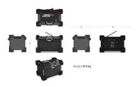 PerfectPro RockHart Bouwradio DAB+, VHF (FM) AUX, Bluetooth, NFC, USB Spatwaterbestendig, Stofdicht, Stofvast, Acculaadfunctie Zwart - thumbnail