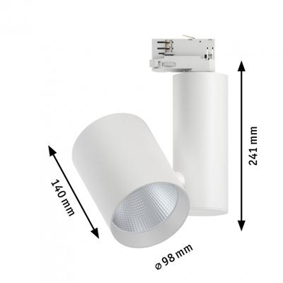 Paulmann ProRail3 Zeuz 33W 15° 3000K W triac 91335 Systeemlamp (basis) ProRail3 33 W LED Wit Paulmann ProRail3 Zeuz 33W 15° 3000K W triac 91335 Systeemlamp (basis) ProRail3 33 W LED Wit