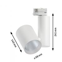 Paulmann ProRail3 Zeuz 33W 15° 3000K W triac 91335 Systeemlamp (basis) ProRail3 33 W LED Wit - thumbnail