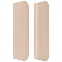 Boxspring met matras kunstleer cappuccinokleurig 140x190 cm - thumbnail