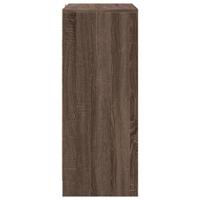 Dressoir met LED 77x34x85 cm bewerkt hout bruin eikenkleur - thumbnail